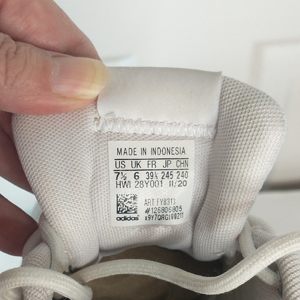 Adidas Cloudfoam "Super" White & Gray Ladies Size 7.5 Running Shoes. VGC. (H&J) - Picture 10 of 11
